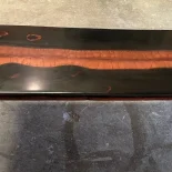 BLACK CHARRED RED RIVER COFFEE TABLE