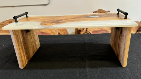 Lap Table Eucalyptus White Resin