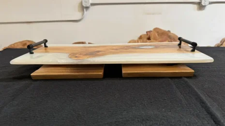 Lap Table Eucalyptus White Resin