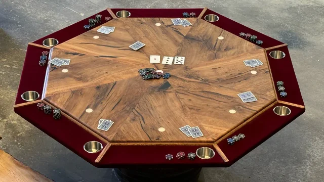 Oak Poker-Card Table