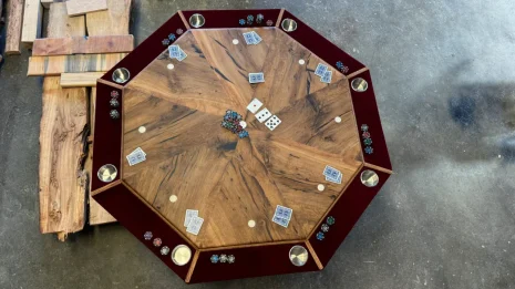 Oak Poker-Card Table Oak Poker-Card Table