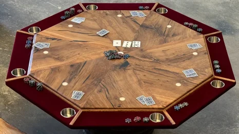 Oak Poker-Card Table Oak Poker-Card Table