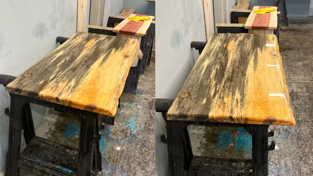 The epoxy resin finish is applied to all parts