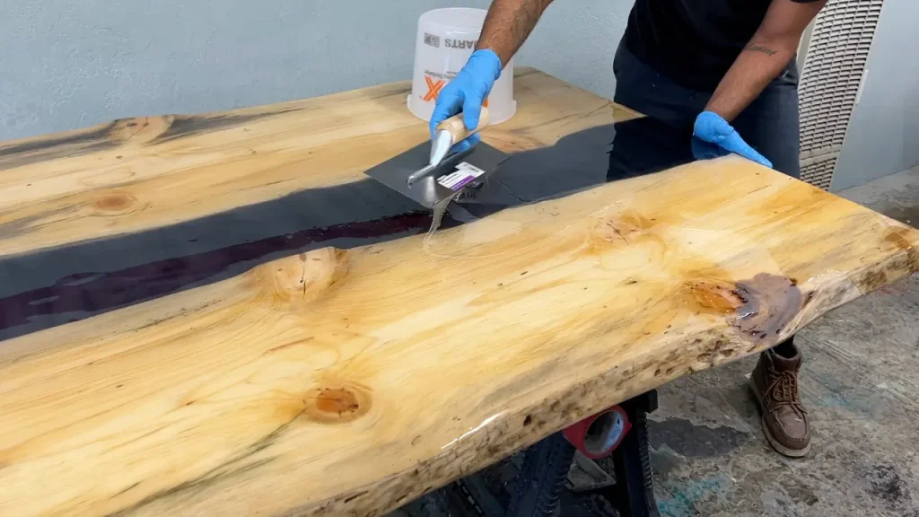 The live and exposed edges are fully sealed by hand