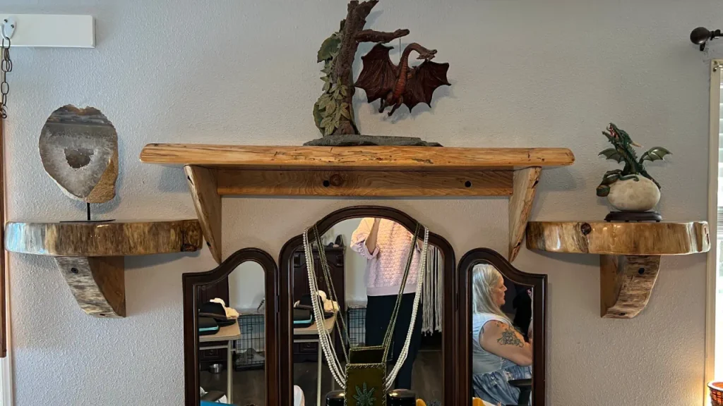 Custom Pine Blue River Shelves