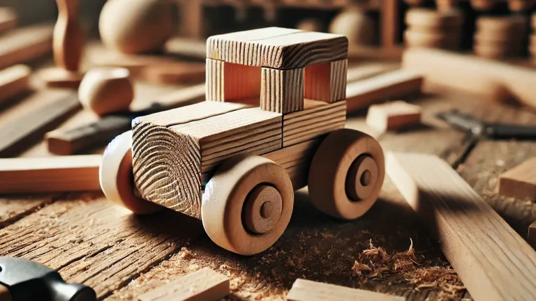 Toy Made From Wood Scraps in the Shop