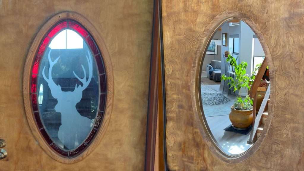 Pine Blue River Door Insert