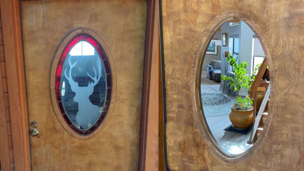 Pine Blue River Door Insert