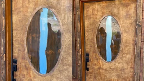 Pine Blue River Door Insert Pine Blue River Door Insert