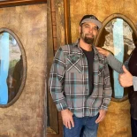 Pine Blue River Door Insert