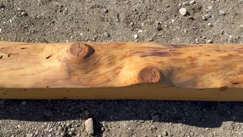 Live Edge Beam detail