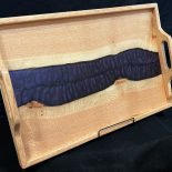 Serving Tray Oak with River