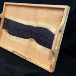 Serving Tray Oak with River