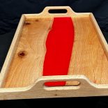 Serving Tray Oak with Red River