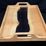 Serving Tray Oak with River