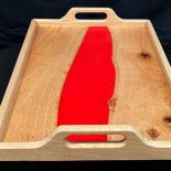 Serving Tray Oak with Red River