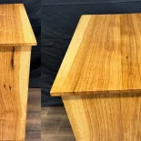 Rolling Coffee Cart Red Oak