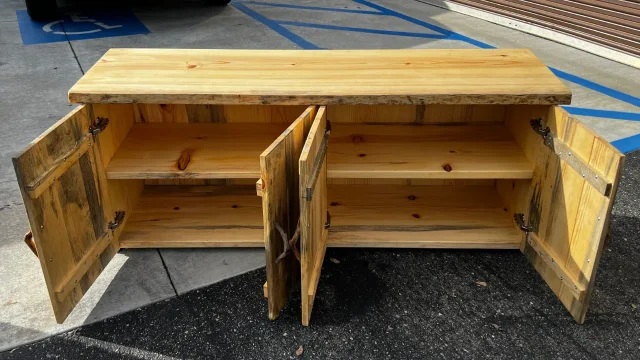 Rustic Pine Cabinet