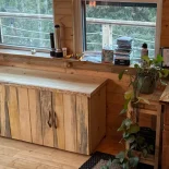 Rustic Pine Cabinet