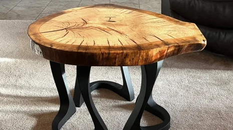Oak Cookie Side Table Oak Cookie Side Table