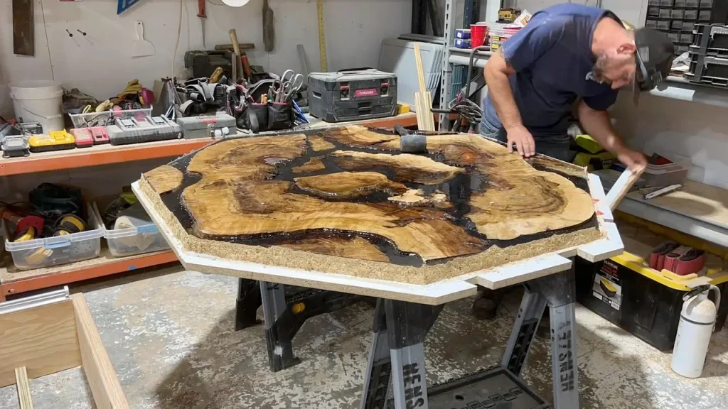 Giant Oak Rootball Converted into Octagon Dining Table