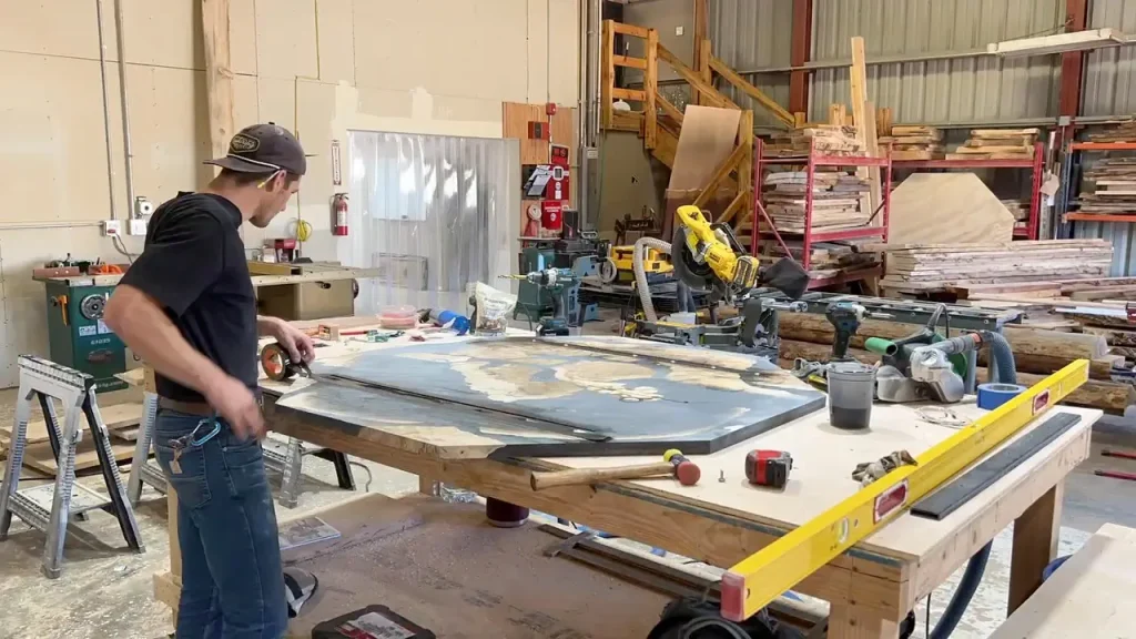 Giant Oak Rootball Converted into Octagon Dining Table