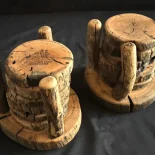 Red Oak Coaster Set