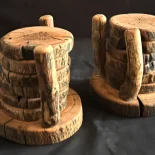 Red Oak Coaster Set