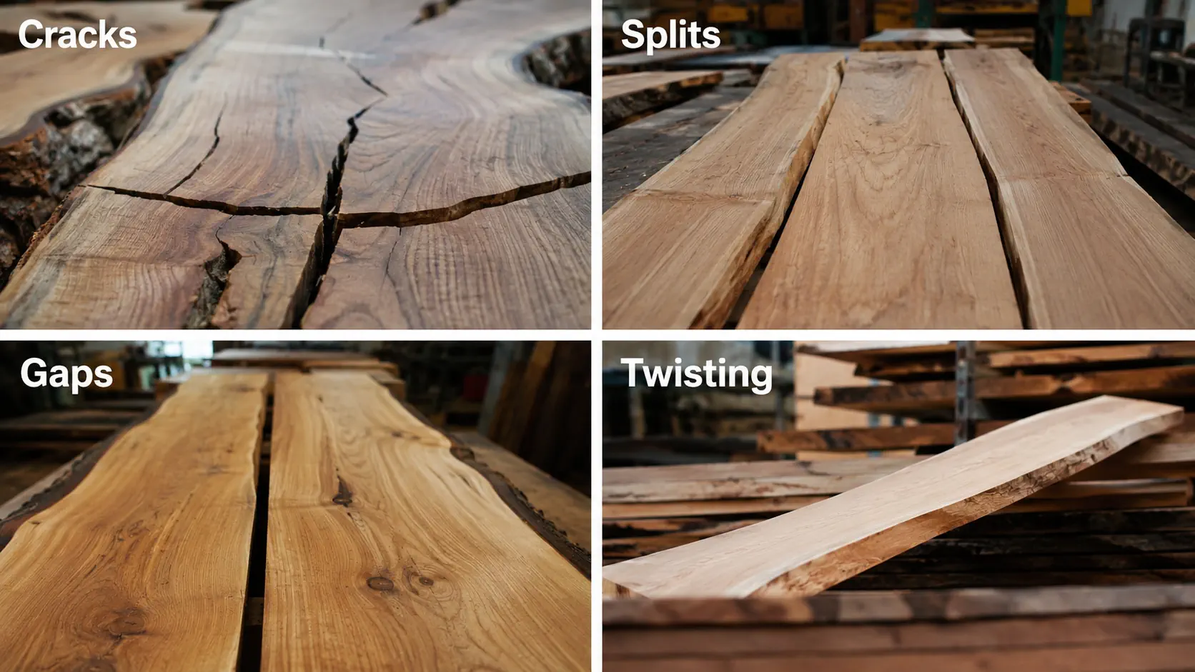 Slabs with Cracks, Splits, Gaps, and Twisting